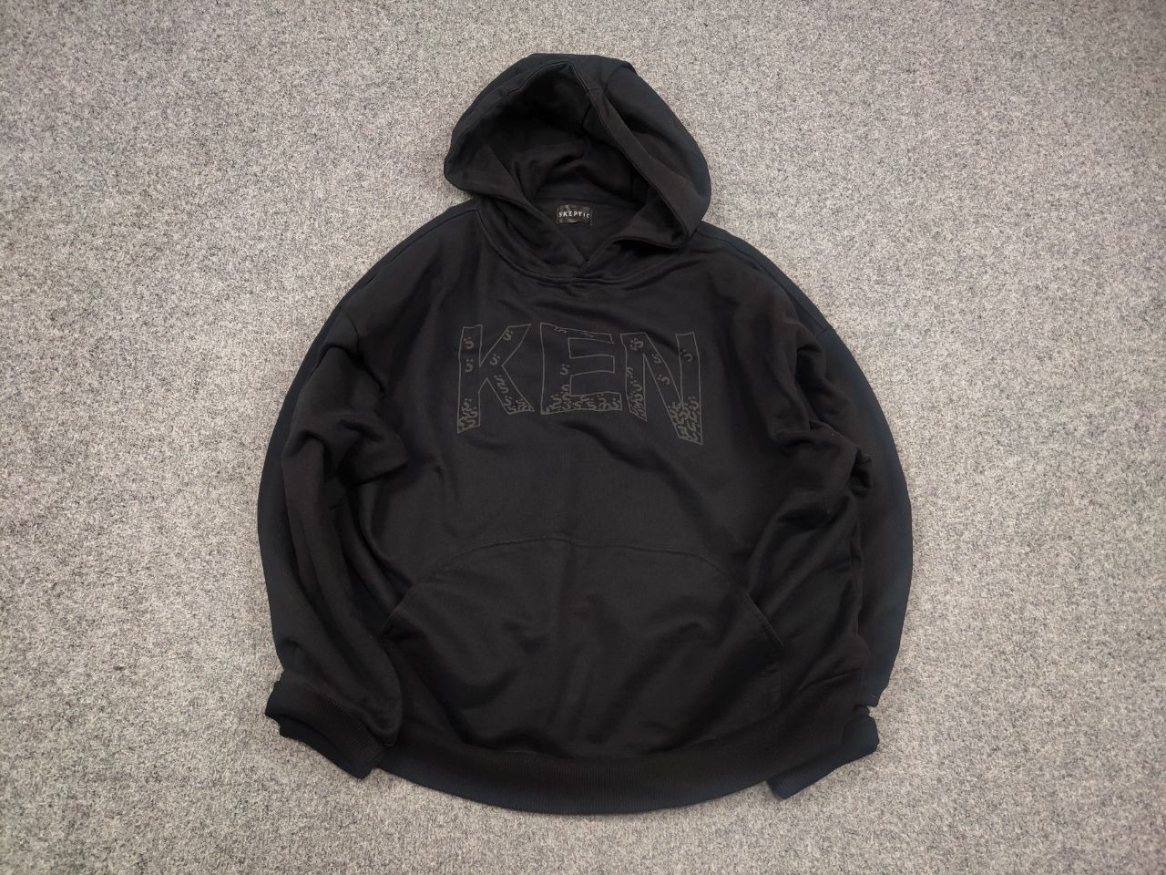 Le Grande Bleu (L.G.B.) Skeptic Design Ken black logo Oversized Hoodie Size US M / EU 48-50 / 2 - 2 Thumbnail