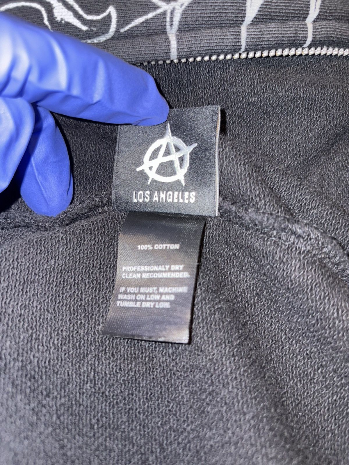 Revenge Revenge PRISON TATTOO ZIP JACKET BLACK/GREY Size US L / EU 52-54 / 3 - 10 Thumbnail