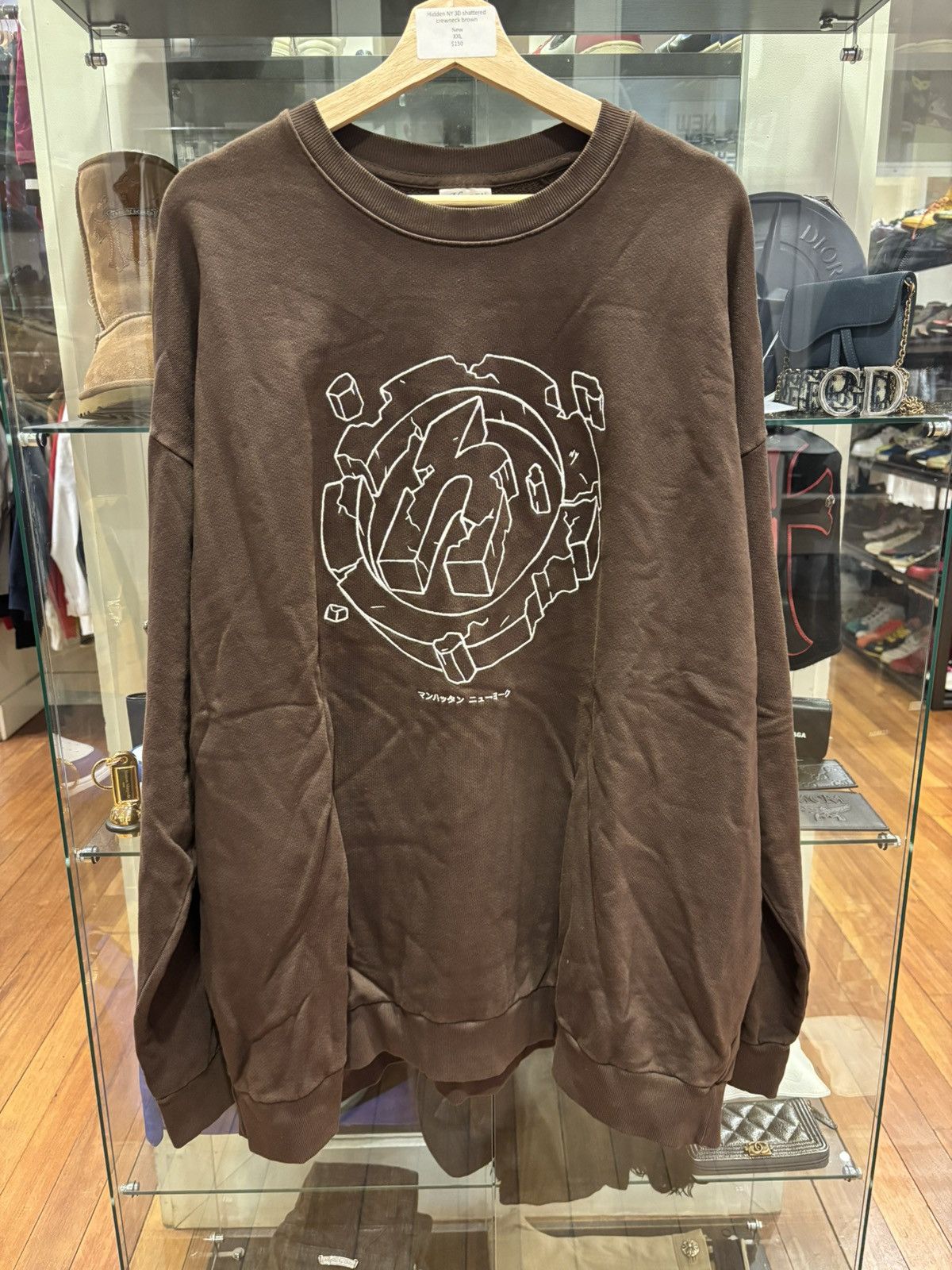 HIDDEN Hidden NY 3D Shattered Embroidered Crewneck Size US XXL / EU 58 / 5 - 1 Thumbnail