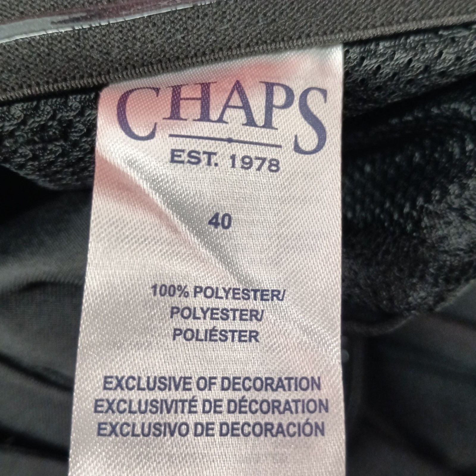 Chaps Chaps Golf Shorts Men's 40 Black Slim Fit 9" Inseam Stretch Size US 40 / EU 56 - 3 Thumbnail