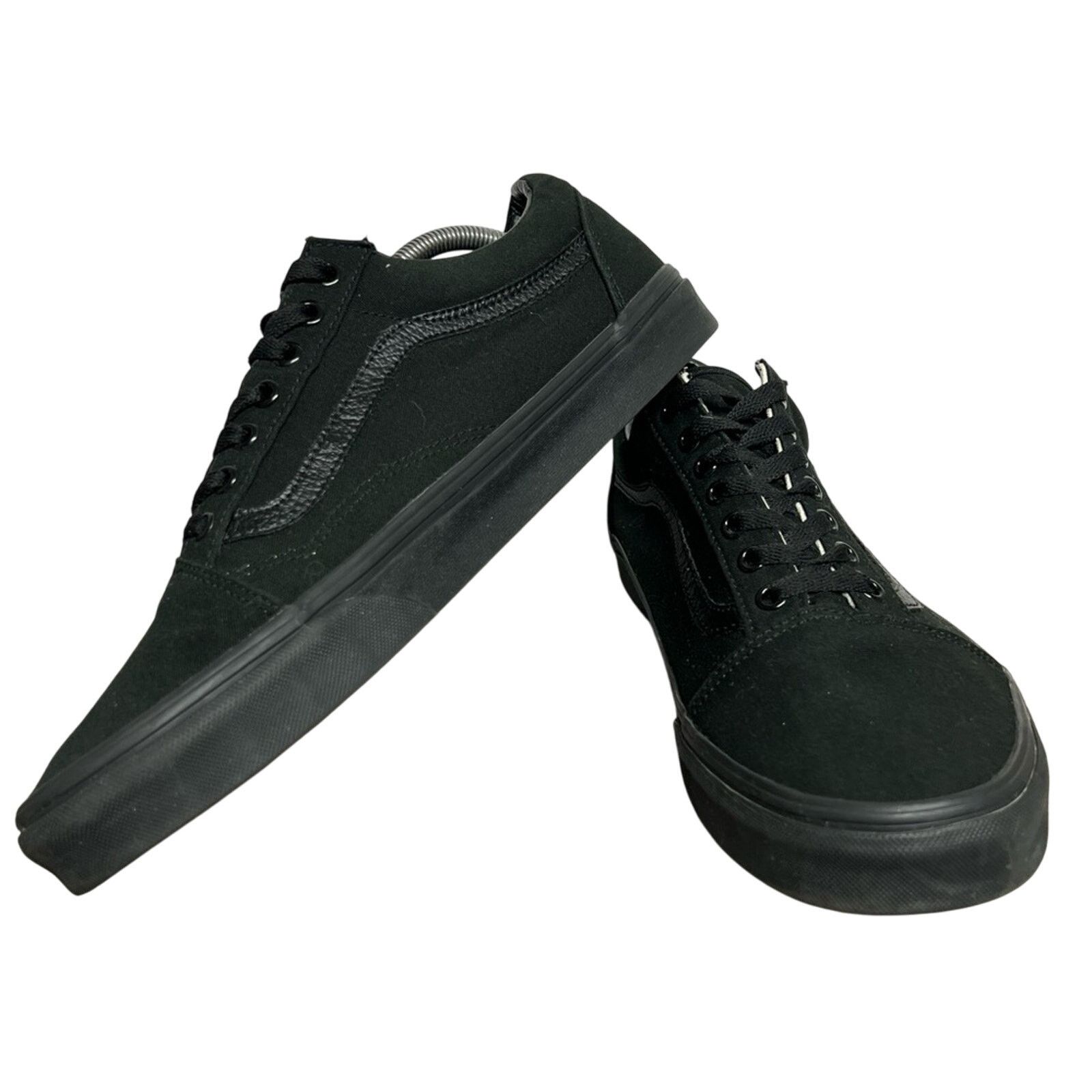 Vans Vans Old Skool Mens 12 Black Low Top Canvas Shoes Size US 12 / EU 45 - 4 Thumbnail