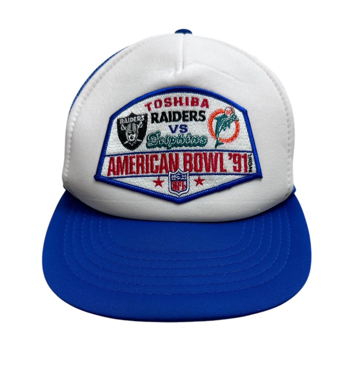 Sports Specialties × Vintage RARE ‼️ Raiders American Bowl Truckers Hat Size ONE SIZE - 1 Thumbnail