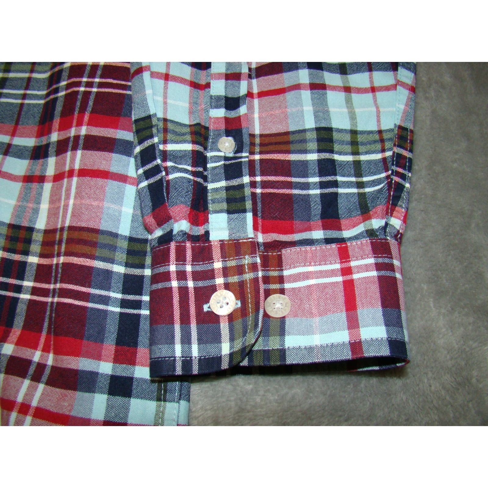 Vintage Cinch Shirt Mens 2XL Oxford Red Blue Plaid Long Sleeve Western Button-Up Casual Shirt Size US XXL / EU 58 / 5 - 4 Thumbnail