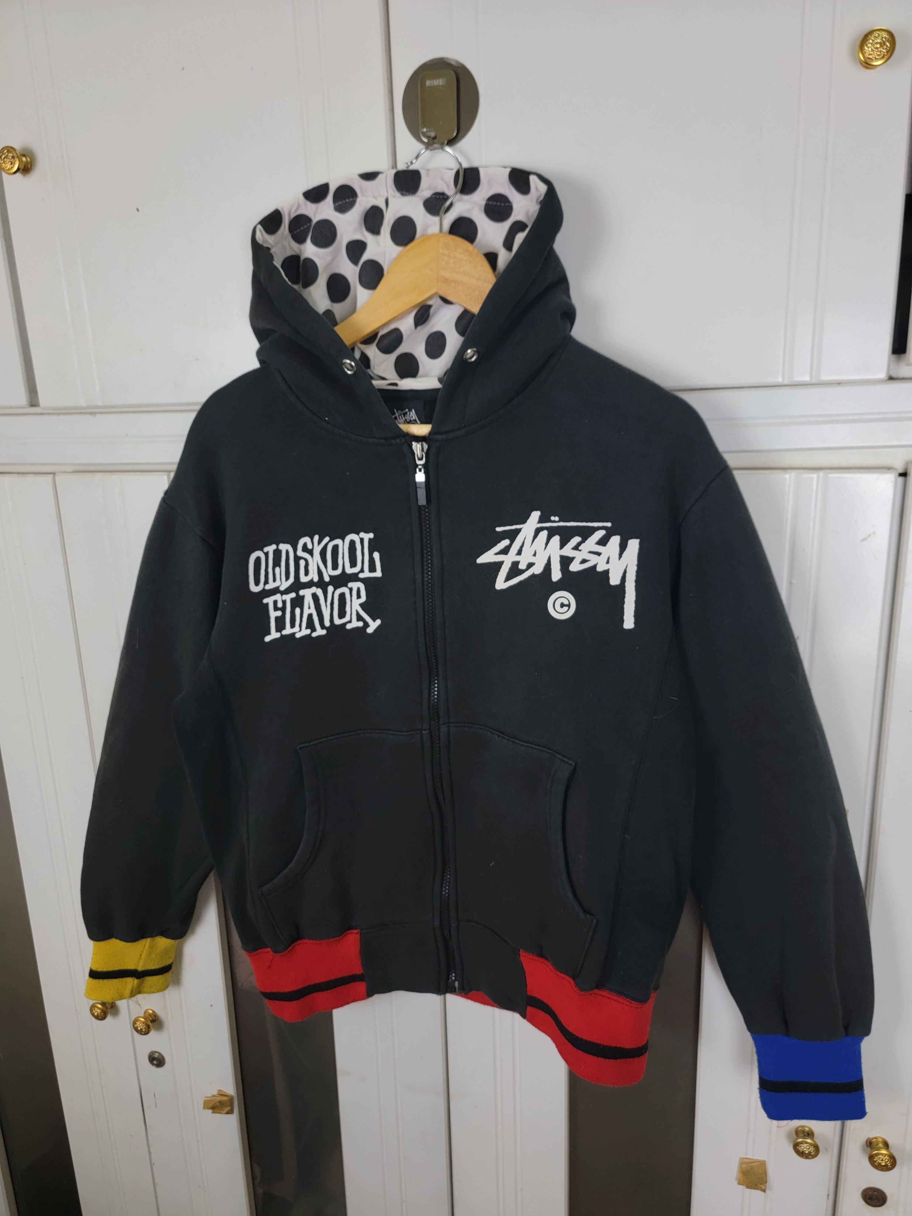 vintage stussy skull design zip hoodie 【公式通販】
