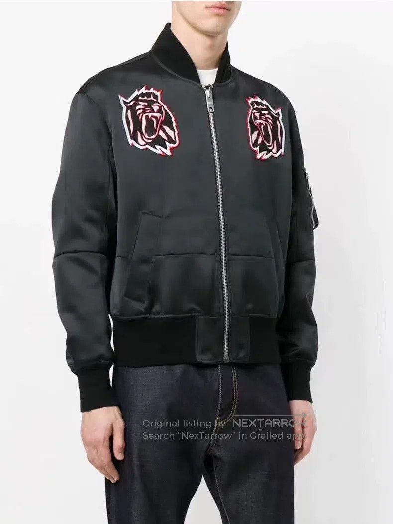 Versace Versace Fall/Winter Men's Tiger Head Appliqué Aviator Cott Size US L / EU 52-54 / 3 - 1 Thumbnail