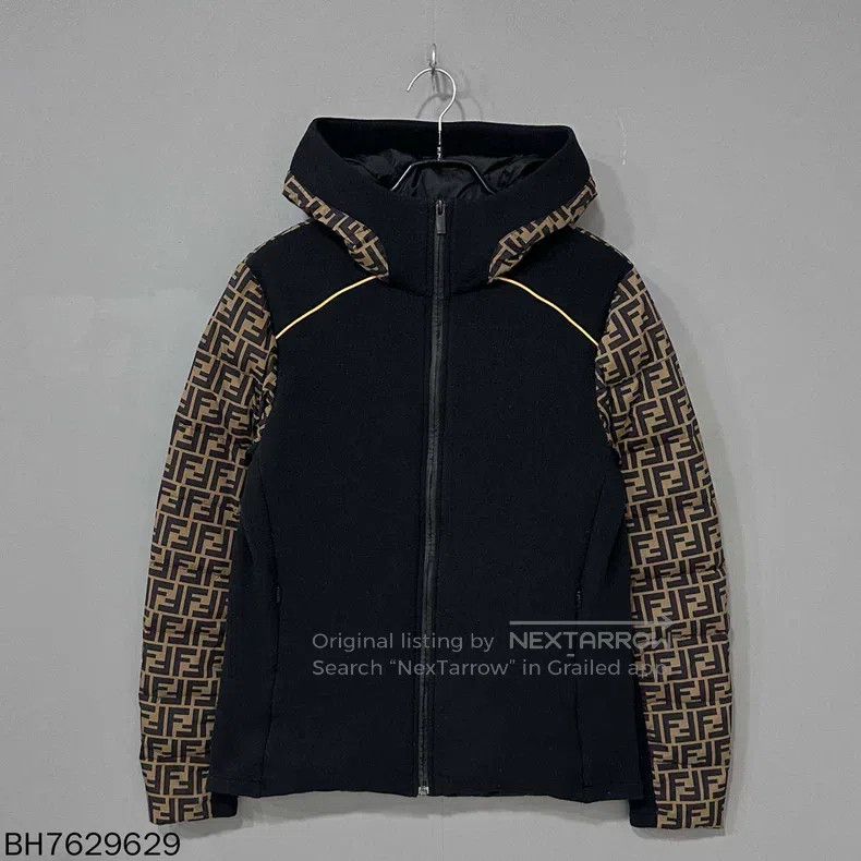 Fendi Fendi Lightweight printed zipper puffer coat Size US S / EU 44-46 / 1 - 1 Thumbnail