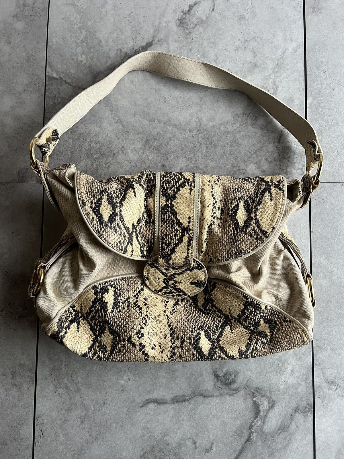 Just Cavalli Just Cavalli Snake Effect Handbag Size ONE SIZE - 1 Thumbnail