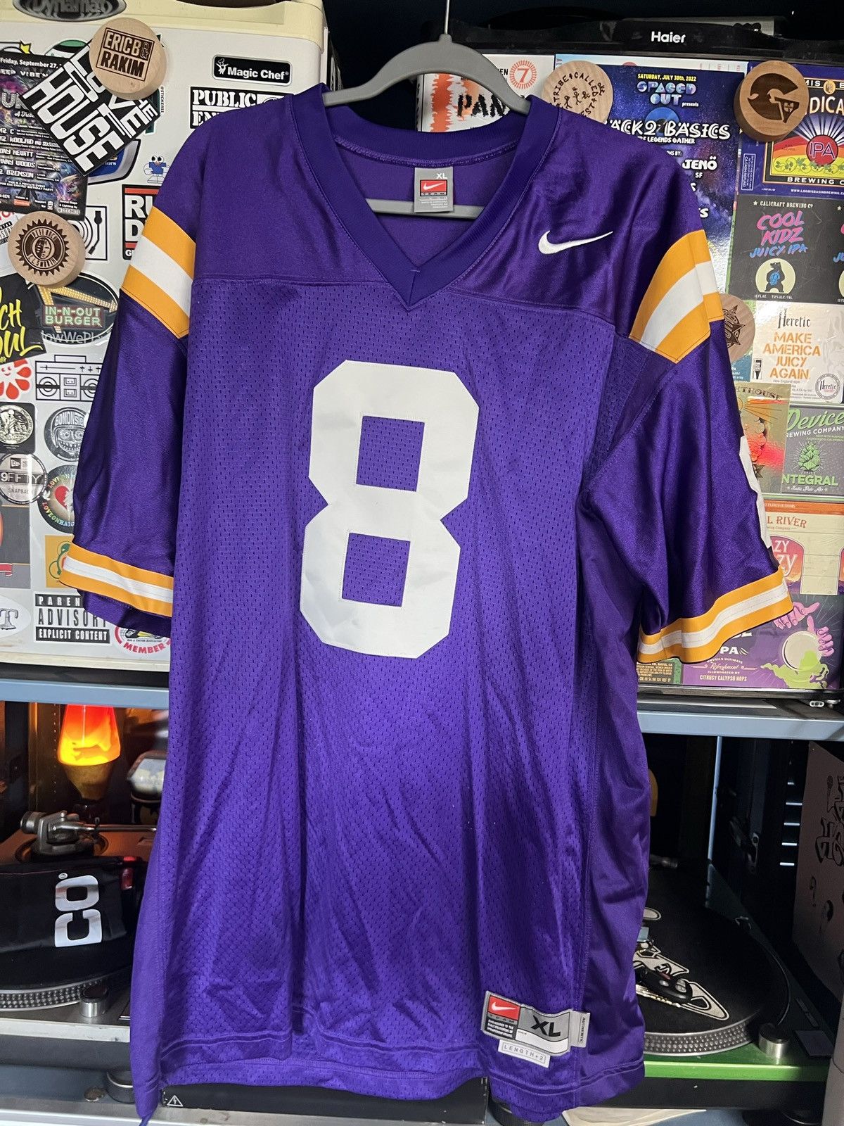 Y2K LSU Tigers #8 Nike Team Jersey