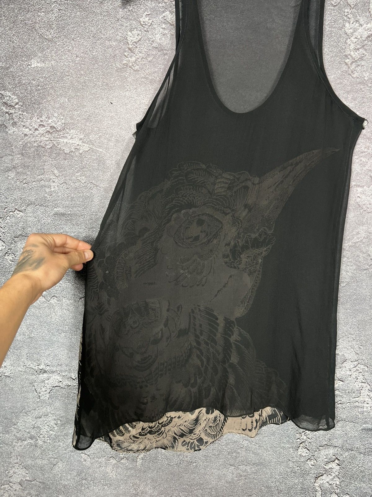 Allsaints AllSaints Silk Mesh Mini Dress With Sequin Bird Size S / US 4 / IT 40 - 13 Thumbnail