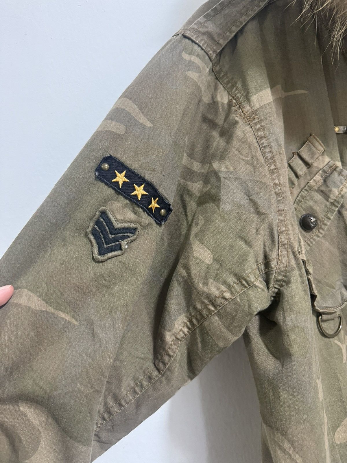 If Six Was Nine × Le Grande Bleu (L.G.B.) × Vintage Kissmark Japan Military Fur Hooded Lgb Style Jacket Size US L / EU 52-54 / 3 - 4 Thumbnail