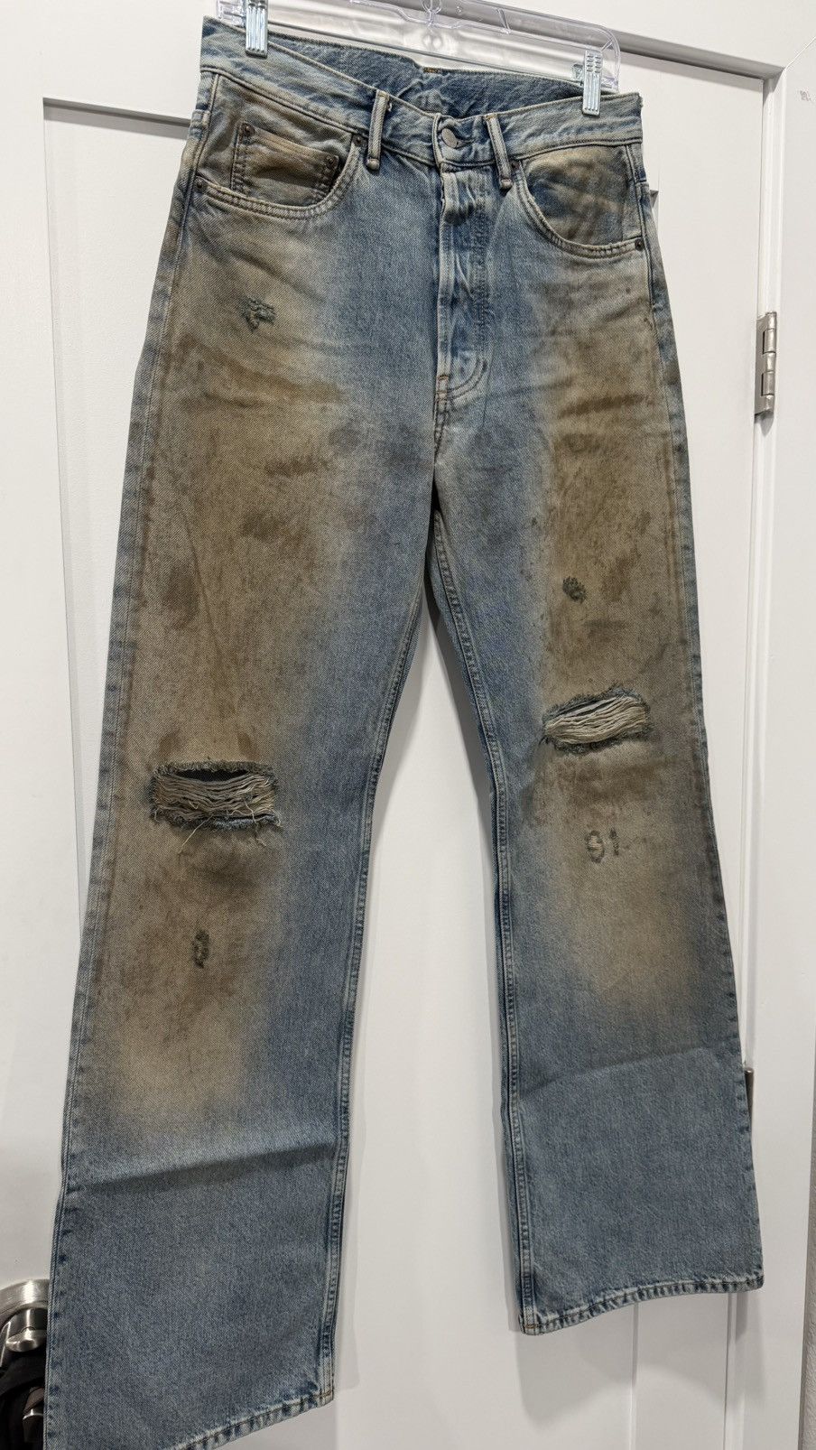 Acne Studios 2021 MUD-WASH LOOSE JEANS Size US 29 - 4 Thumbnail