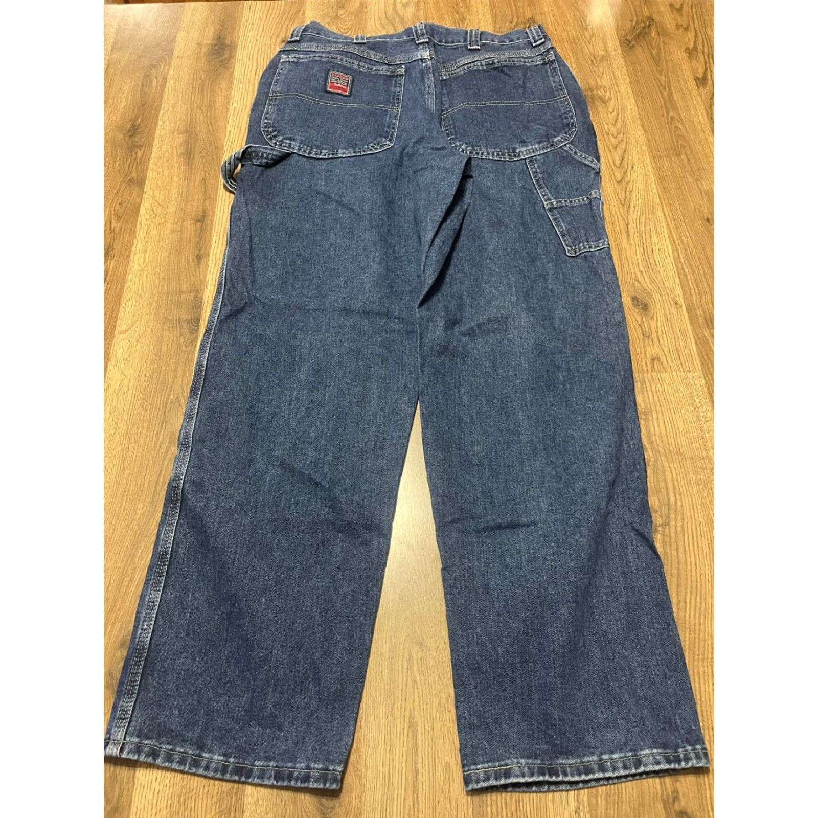 Vintage Riders Jeans Men’s 34x32 Blue Denim Straight Leg Pockets Size US 34 / EU 50 - 2 Thumbnail