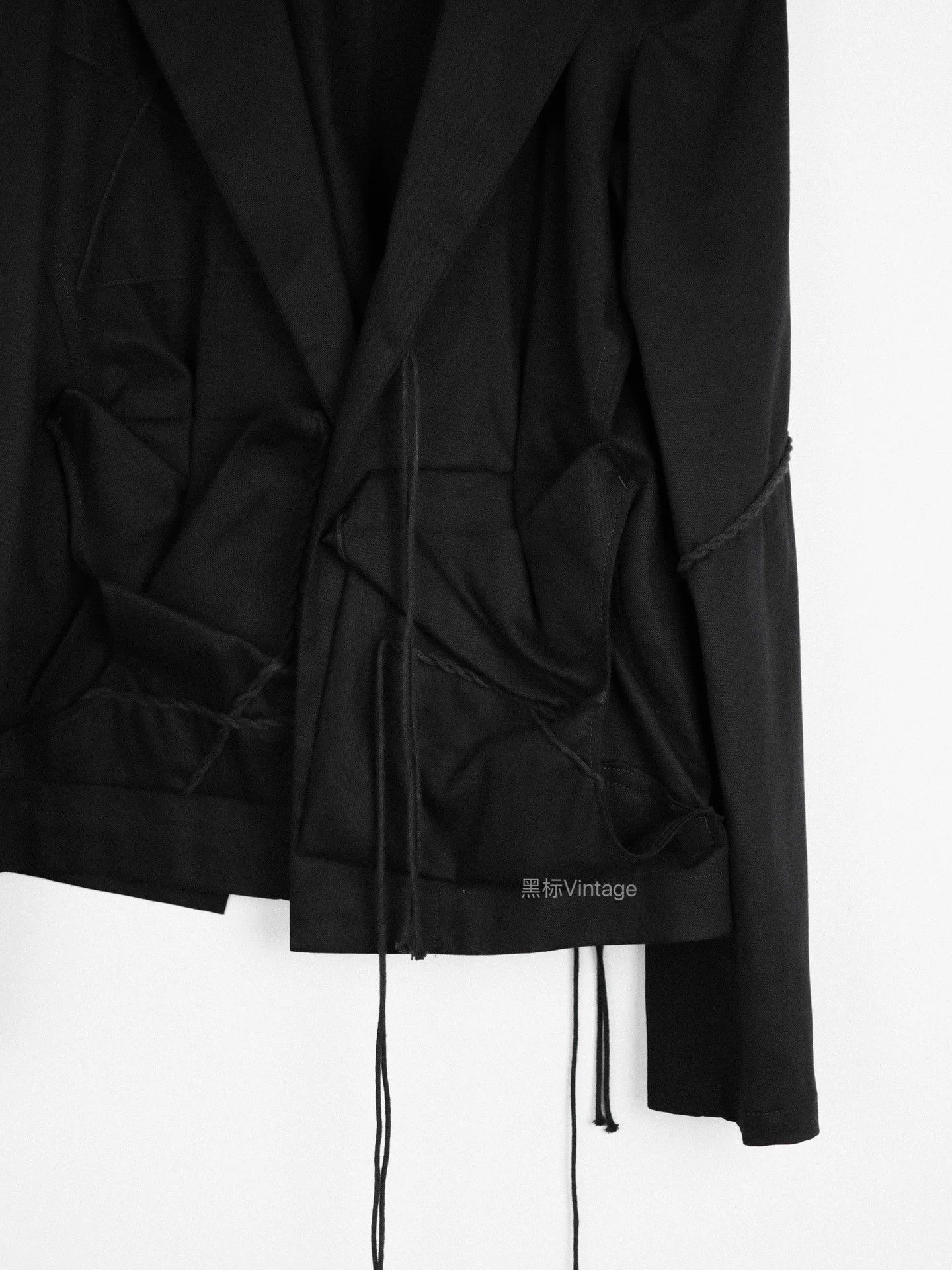 Yohji Yamamoto Yohji 22ss Vtg Decon Asym Twisted Cord Blazer Women's Size S / US 4 / IT 40 - 5 Thumbnail