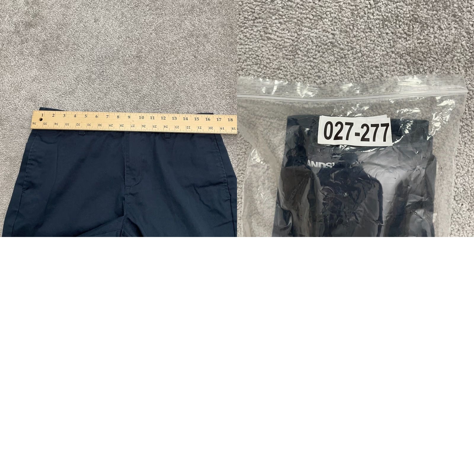 Lands' End Lands' End Women Chino Shorts 10 Navy Blue Mid Rise 33x11 Cotton Polyester Solid Causal/Travel Size 32" / US 10 / IT 46 - 9 Thumbnail