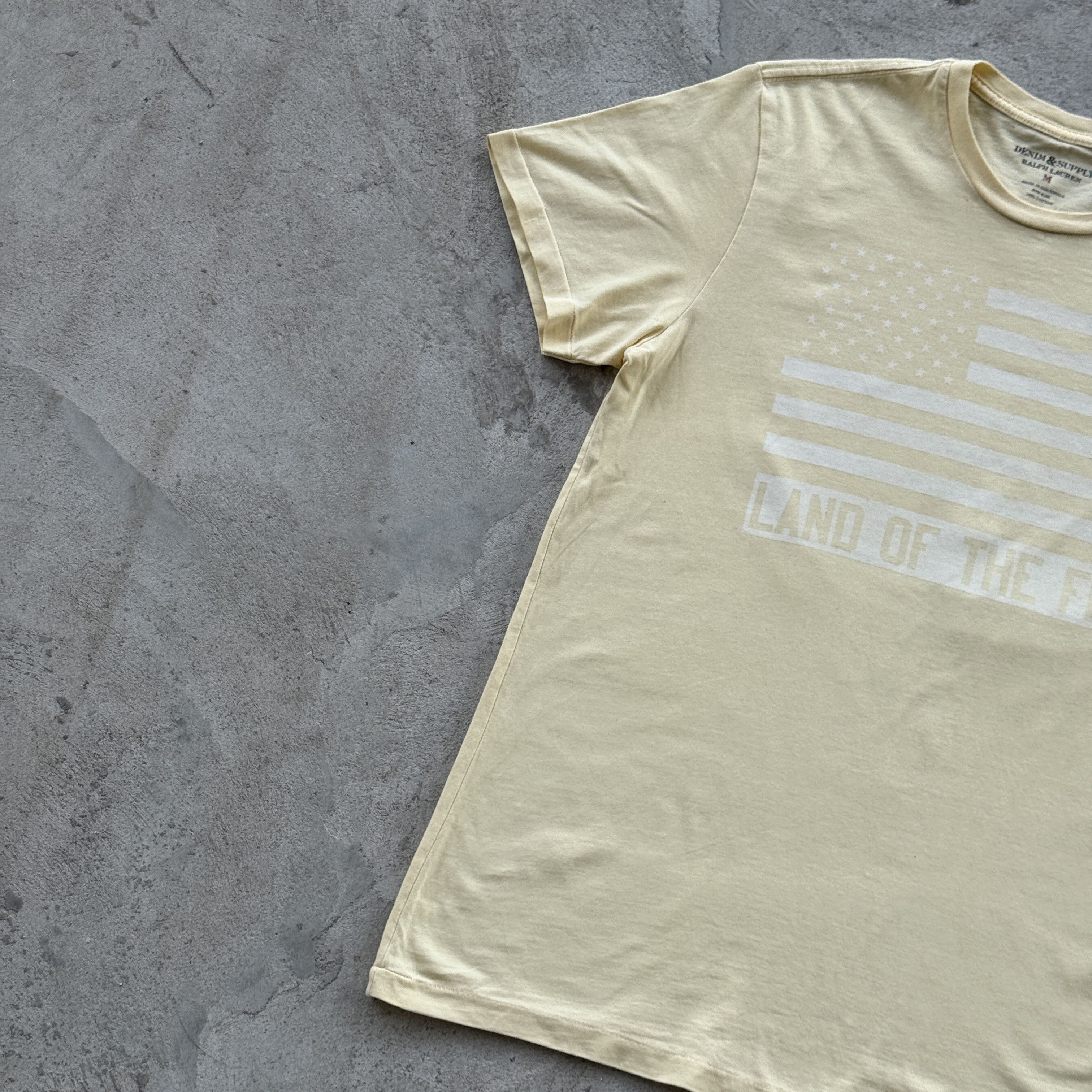Denim & Supply Ralph Lauren Denim Supply Ralph Lauren American Flag Graphic Tee Yellow M Size US M / EU 48-50 / 2 - 3 Thumbnail