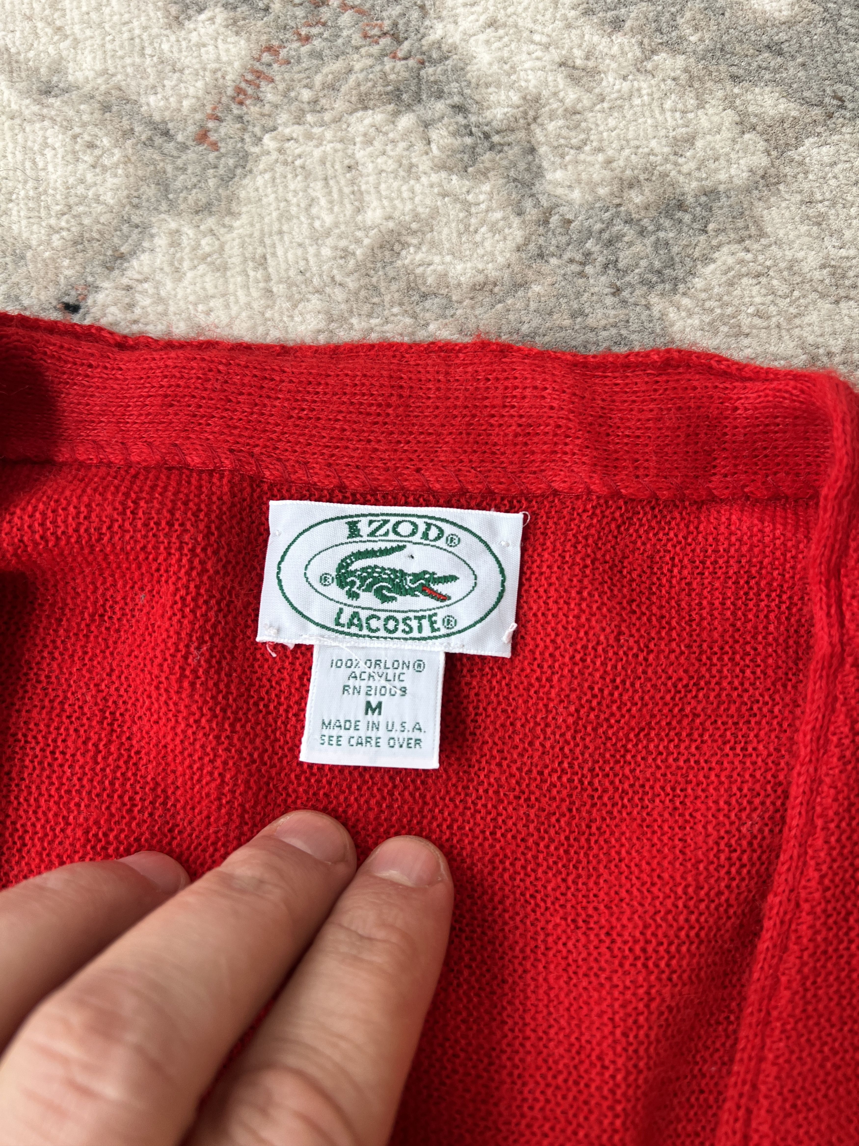 Lacoste Lacoste IZOD Vintage Made In USA Cardigan Size M / US 6-8 / IT 42-44 - 3 Thumbnail