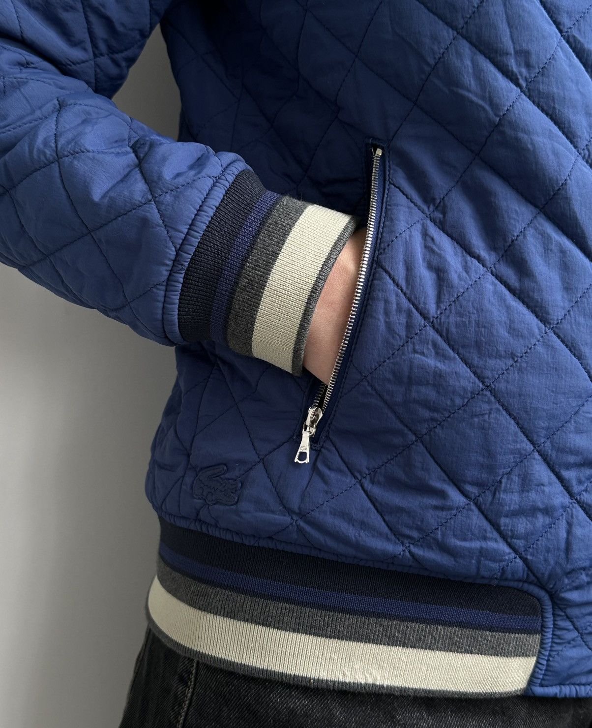 Lacoste LACOSTE Women's Reversible Quilted Bomber Jacket Size S Size US S / EU 44-46 / 1 - 5 Thumbnail