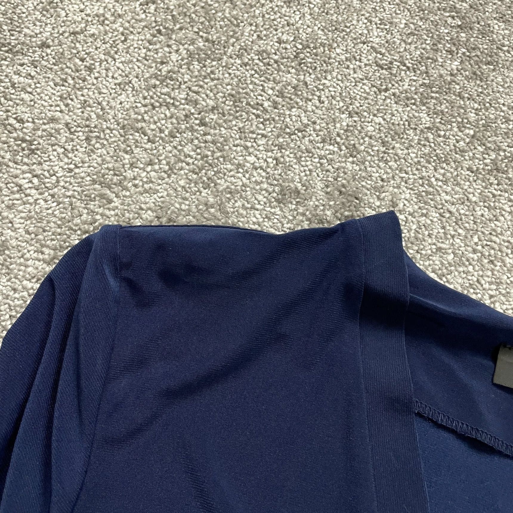 Vintage R&M Richards Cropped Cardigan Womens 18 Blue Long Sleeve Open Kimono Padded Size XXL / US 16-18 / IT 52-54 - 2 Thumbnail