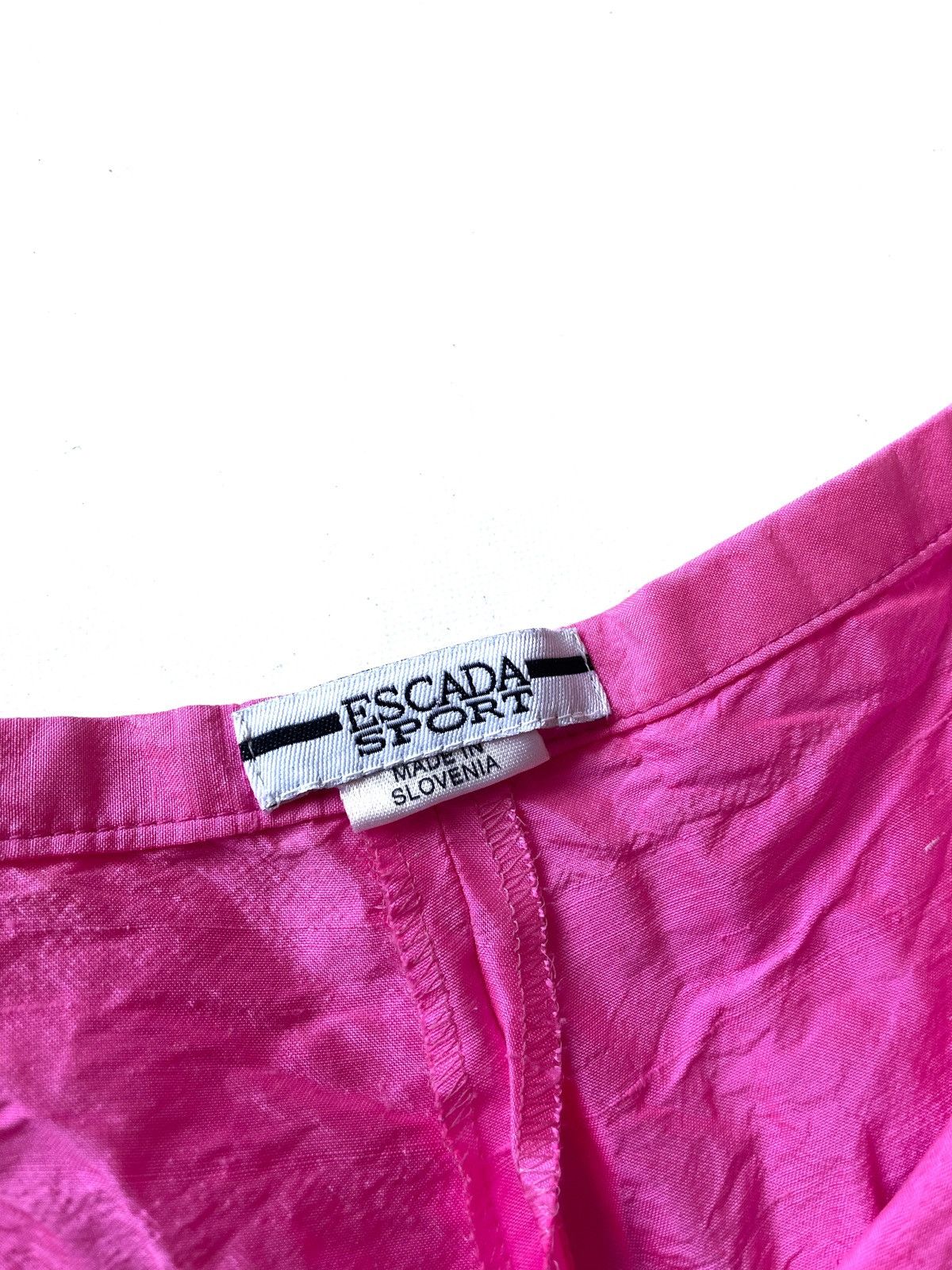 Escada × Escada Sport × Vintage ESCADA Sport Silk Pink Classic Pants Size 34/M Luxury Style Size 27" / US 4 / IT 40 - 9 Thumbnail