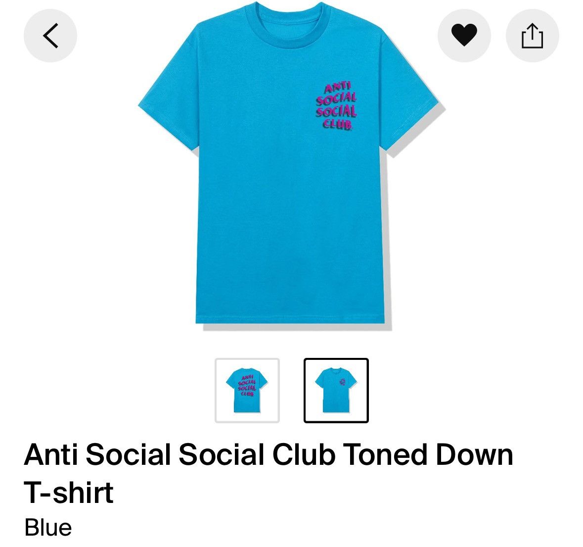 Anti Social Social Club New Anti Social Toned Down tee Size US S / EU 44-46 / 1 - 2 Thumbnail
