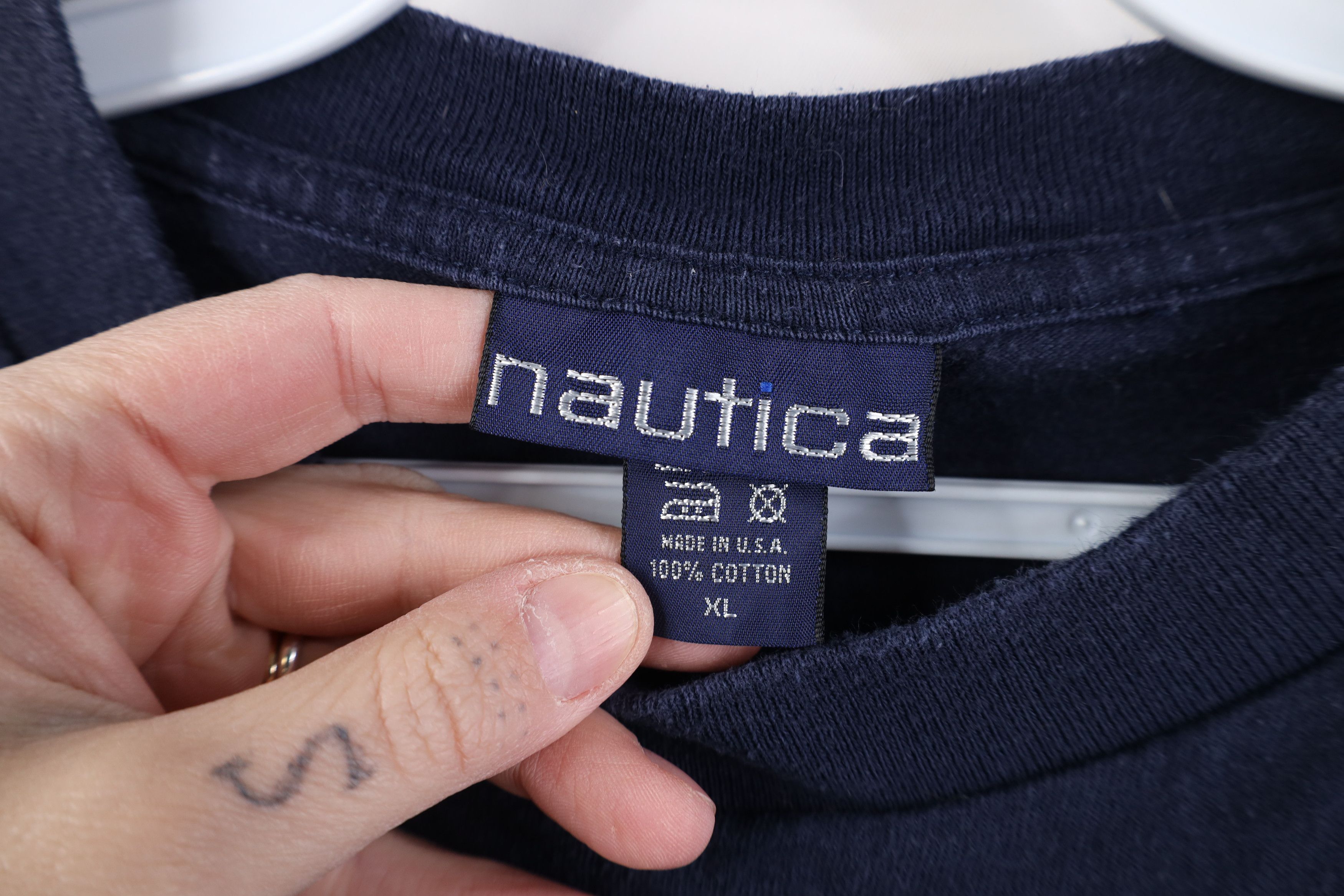 Nautica Vintage 90s Nautica Sailboat Short Sleeve T-Shirt Blue USA Size US XL / EU 56 / 4 - 7 Thumbnail