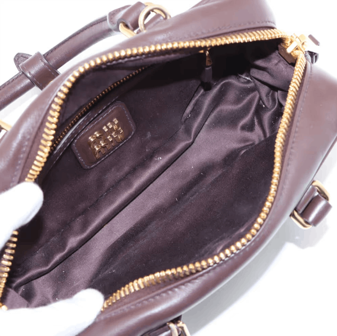 Miu Miu Arkady Leather Two-Way Handbag Size ONE SIZE - 8 Thumbnail