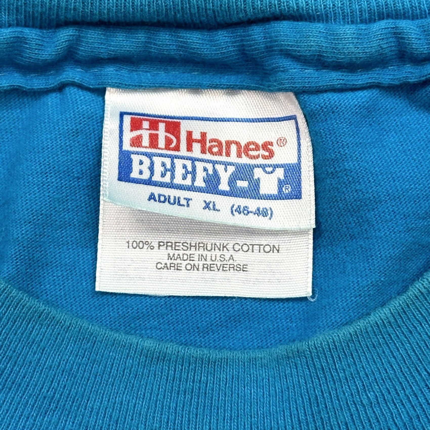 Hanes VINTAGE Atlanta 1996 Olympics Shirt Mens XL Blue Hanes Embroidered Single Stitch Size US XL / EU 56 / 4 - 7 Thumbnail