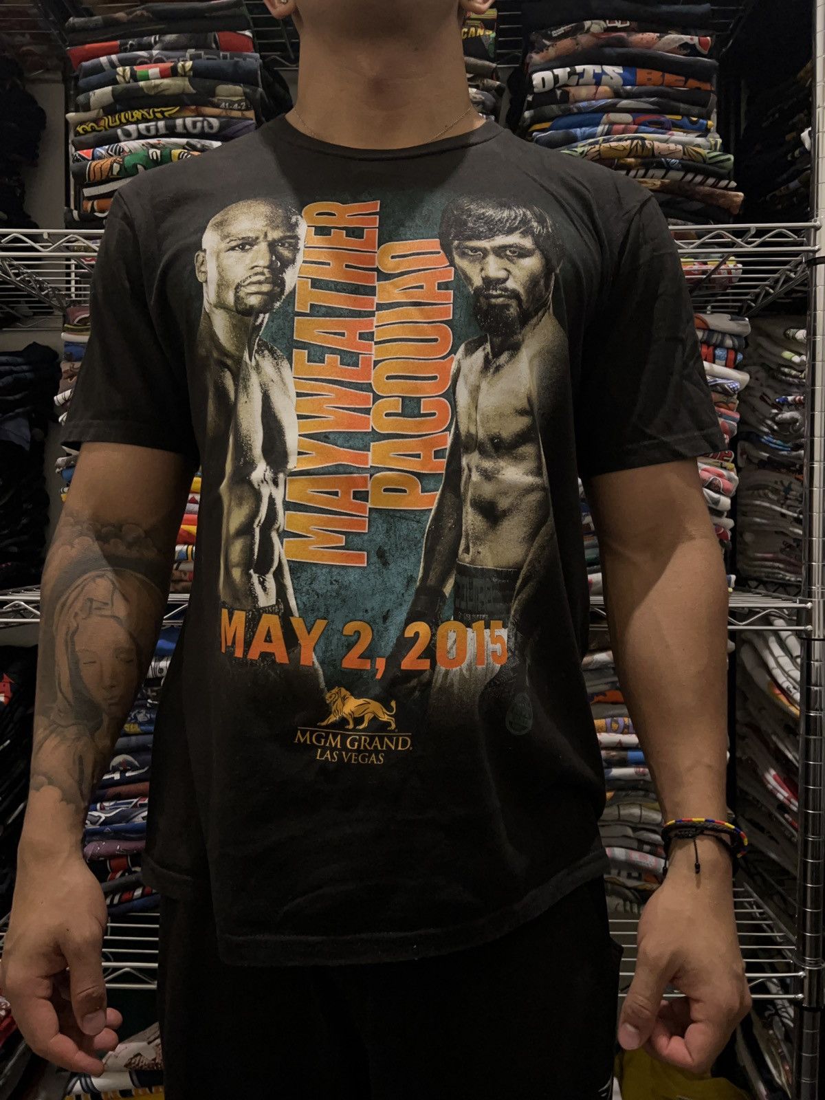 TMT Mayweather vs Pacquiao Boxing Promo Tee Size US L / EU 52-54 / 3 - 2 Thumbnail