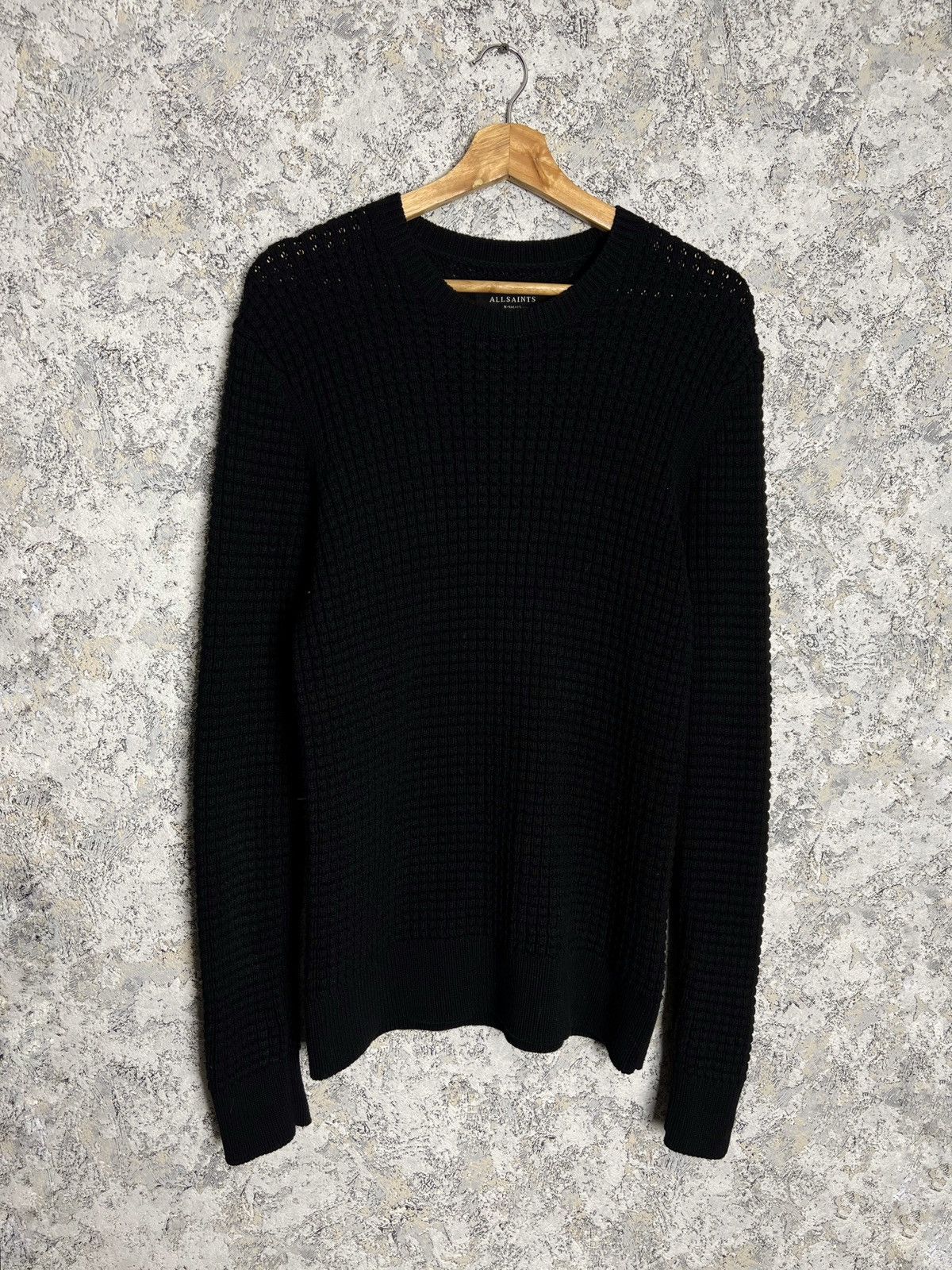 Allsaints Vintage Allsaints Jumper Sweater Waffle Knit Men’s Size XS Size US XS / EU 42 / 0 - 1 Thumbnail