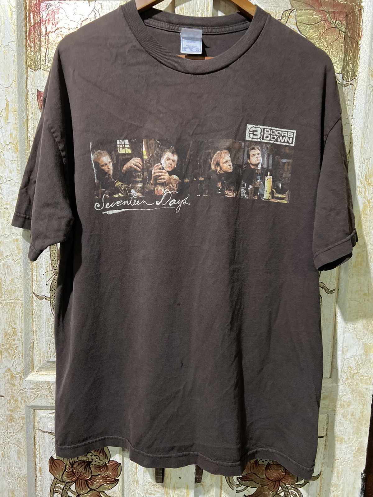 Vintage 3 doors down here with you brown t shirt size xl