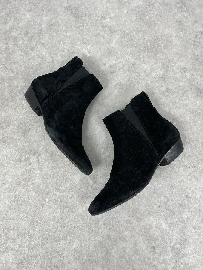 Isabel Marant Isabel Marant Black Suede Leather Boots Size US 7 / IT 37 - 4 Thumbnail