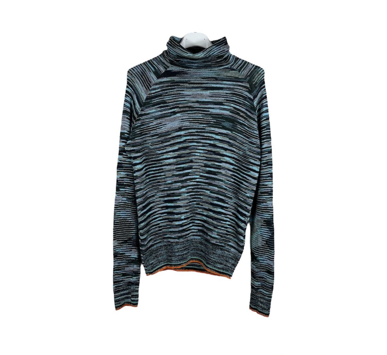 Missoni Missoni wool colorful thin sweater turtleneck patterned Size M / US 6-8 / IT 42-44 - 1 Thumbnail