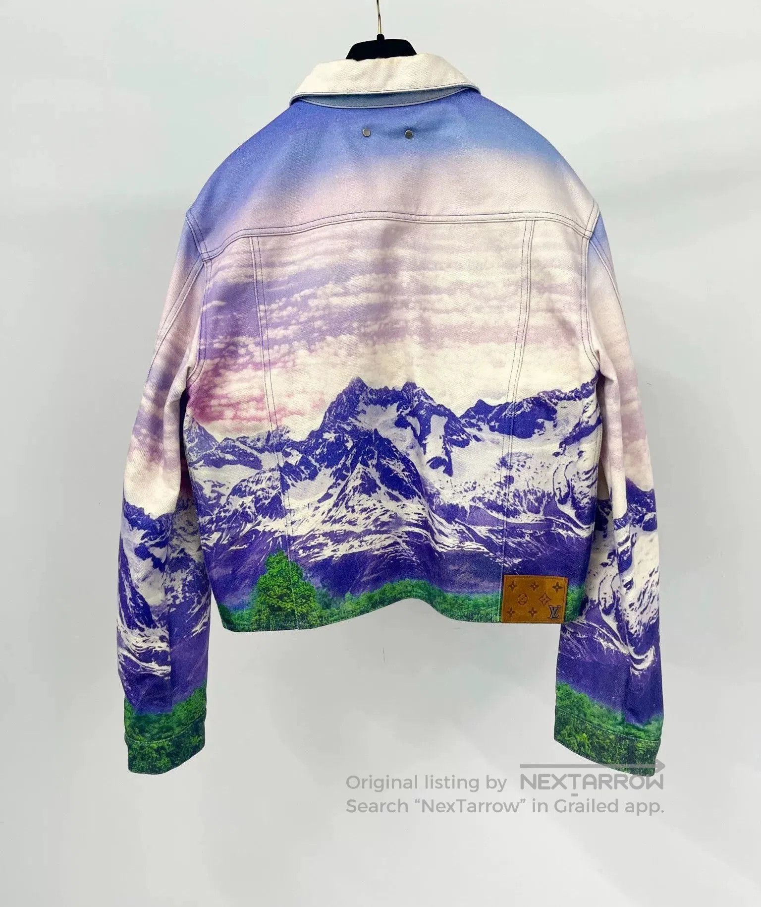 Louis Vuitton LV Snow Mountain Print Denim Jacket. Size US S / EU 44-46 / 1 - 2 Thumbnail
