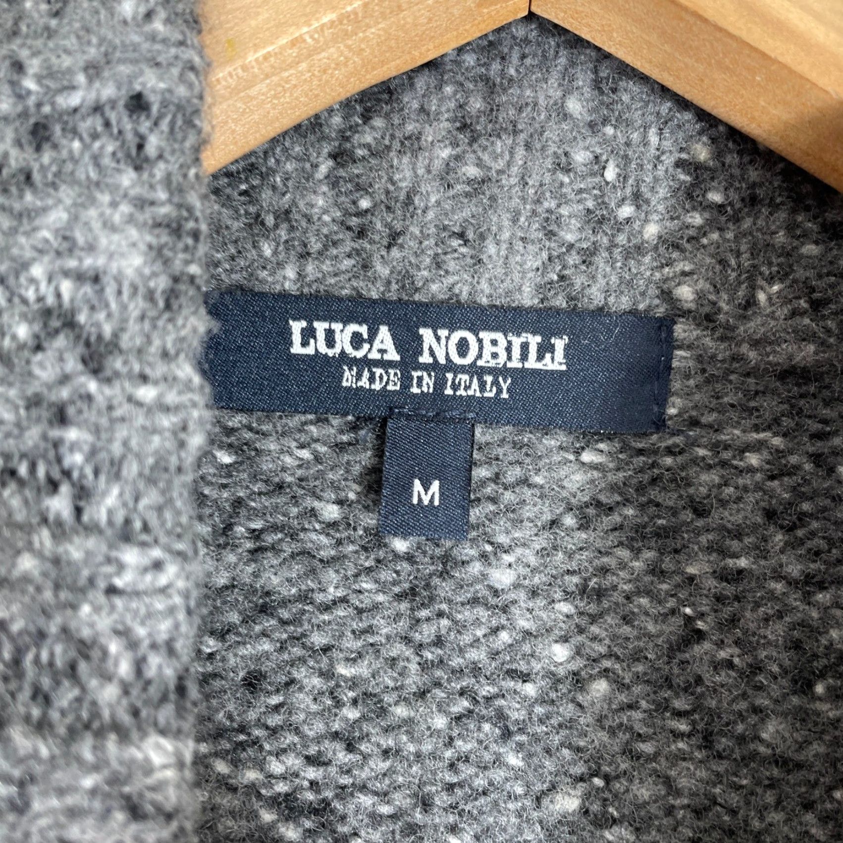 Vintage VINTAGE Luca Nobili Quarter Zip Sweater Womens M Gray Wool Blend Made in Italy Size M / US 6-8 / IT 42-44 - 2 Thumbnail