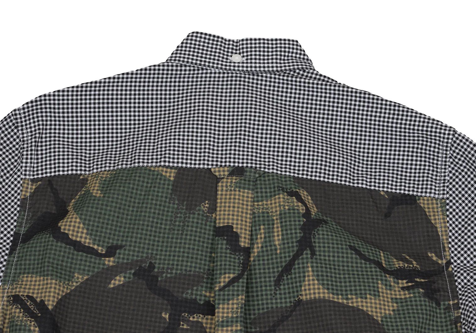 Fred Perry Camouflage Gingham Check Shirt in Black and White, XS Size US XS / EU 42 / 0 - 12 Thumbnail