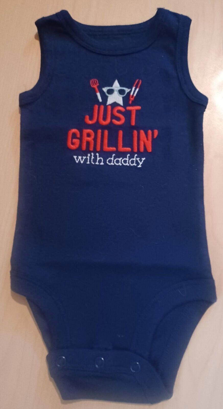 Other Infants Just One You By Carter's Navy Blue Onesie 3 Months Size ONE SIZE - 1 Thumbnail