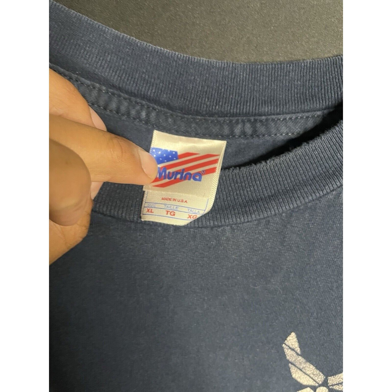 Gildan vintage airforce shirt size xl distressed short sleeve ameri Size US XL / EU 56 / 4 - 3 Thumbnail