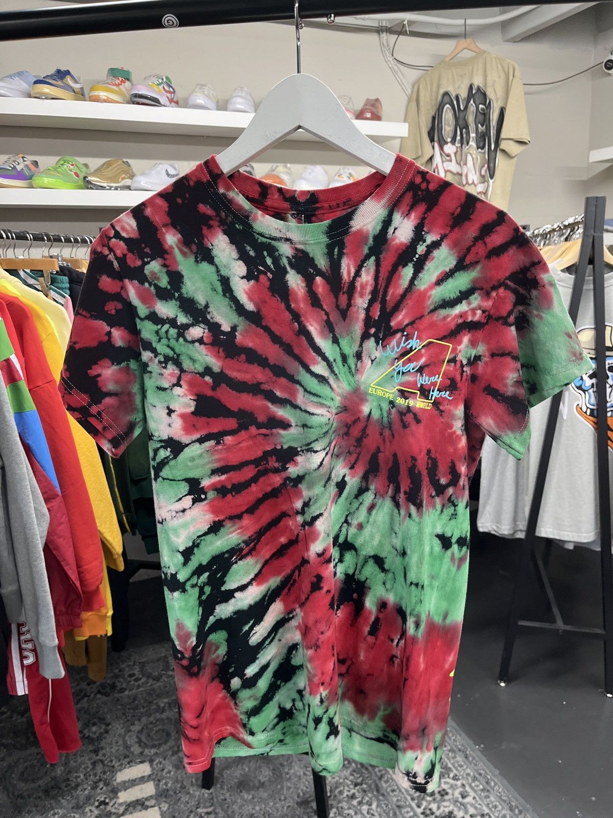 Travis Scott Travis Scott Blink Of An Eye Europe Tour Tee Tie-Dye Size US S / EU 44-46 / 1 - 1 Thumbnail