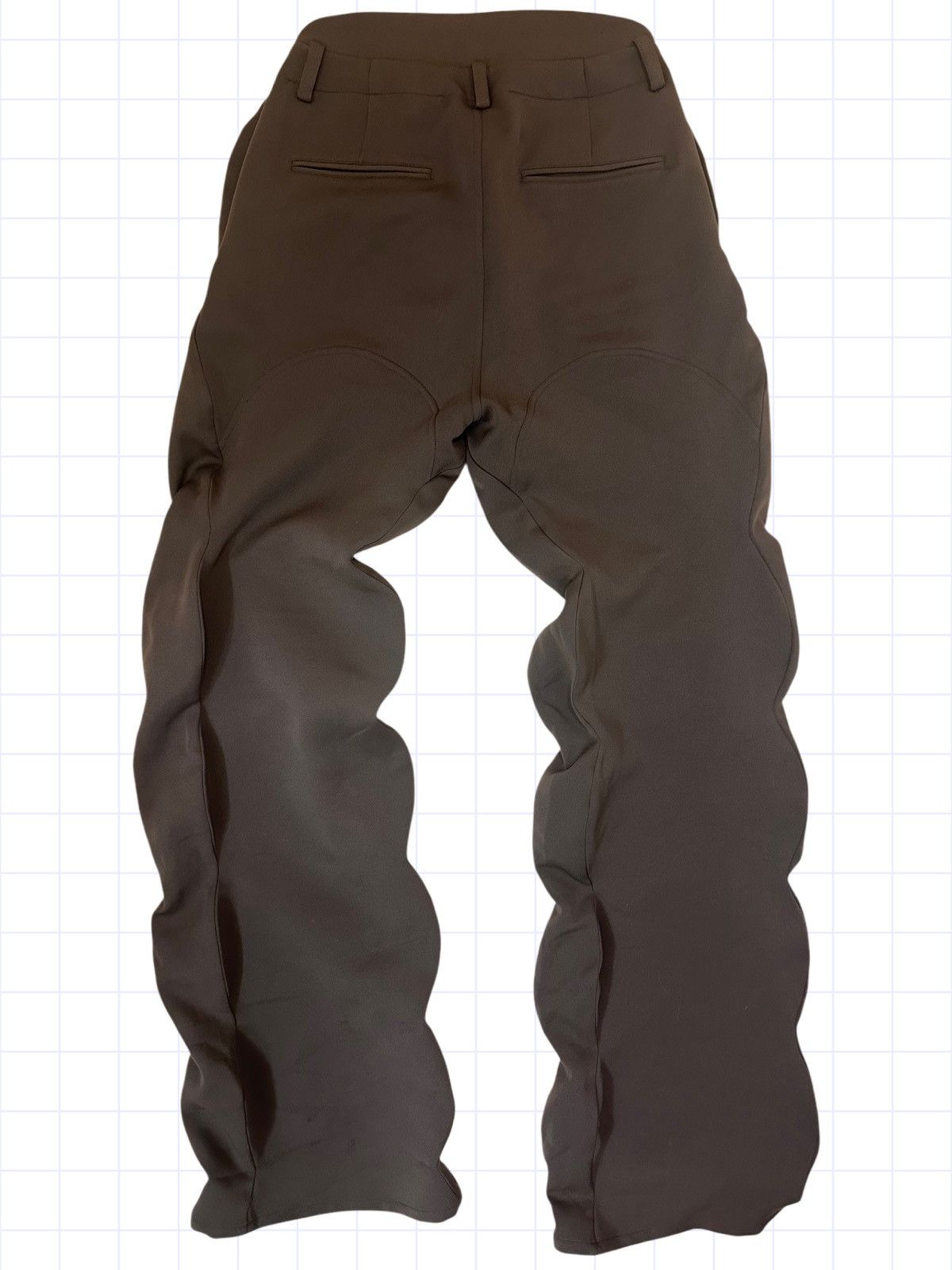 Designer Uncertain Factor Curvy Spiral Seam Pants High Waisted 33 34 Size US 33 - 1 Thumbnail