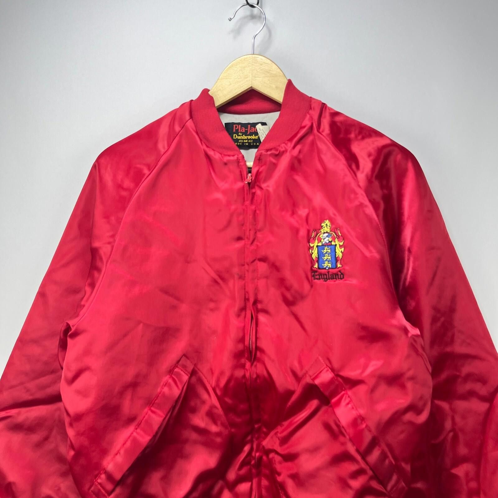 Other Vintage Pla-Jac England Satin Bomber Jacket Medium Dunbrooke Size US M / EU 48-50 / 2 - 2 Thumbnail