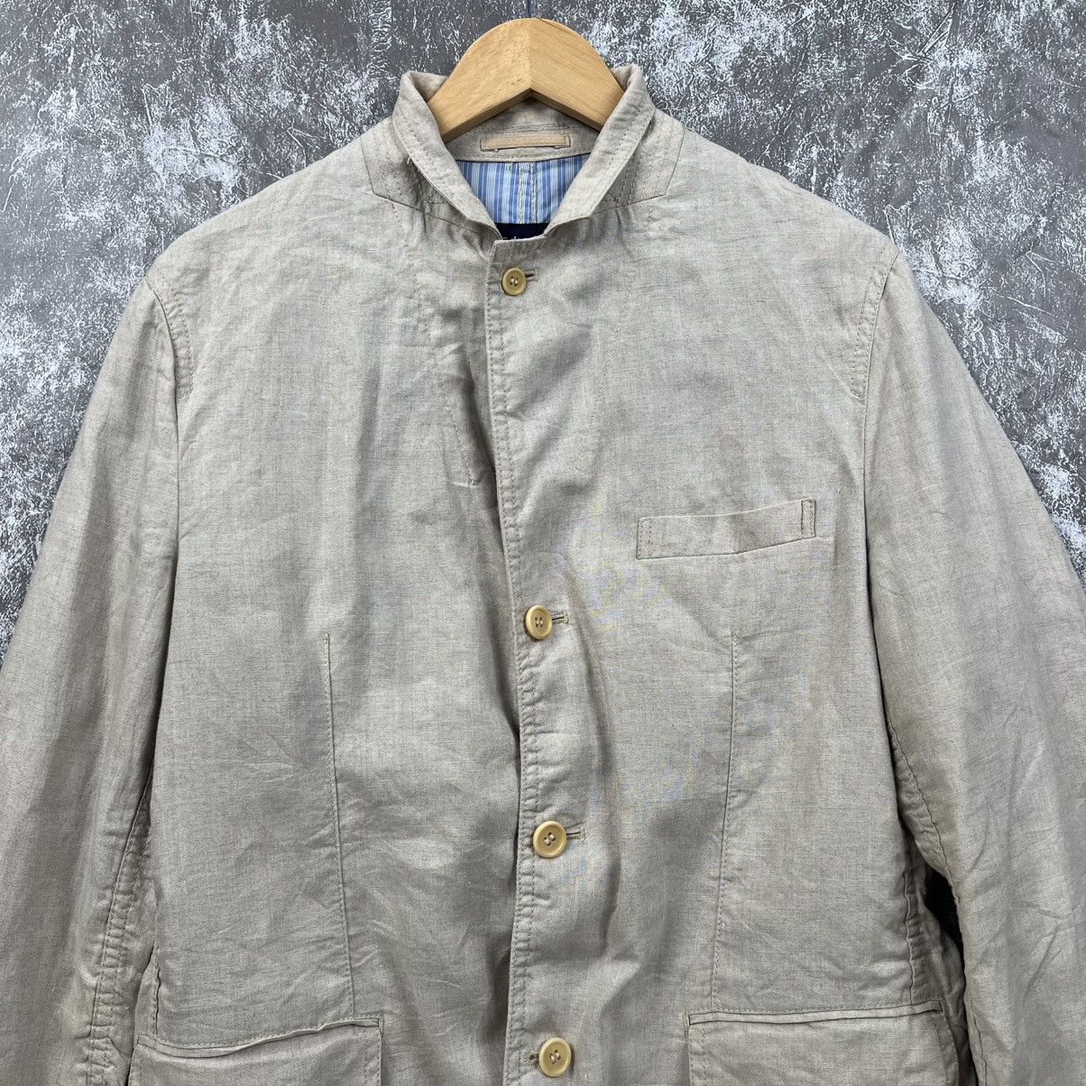 Comme des Garcons Homme Plus Comme des Garçons Homme Linen Blazer - Beige, Japan 🇯🇵 Size 42S - 6 Thumbnail
