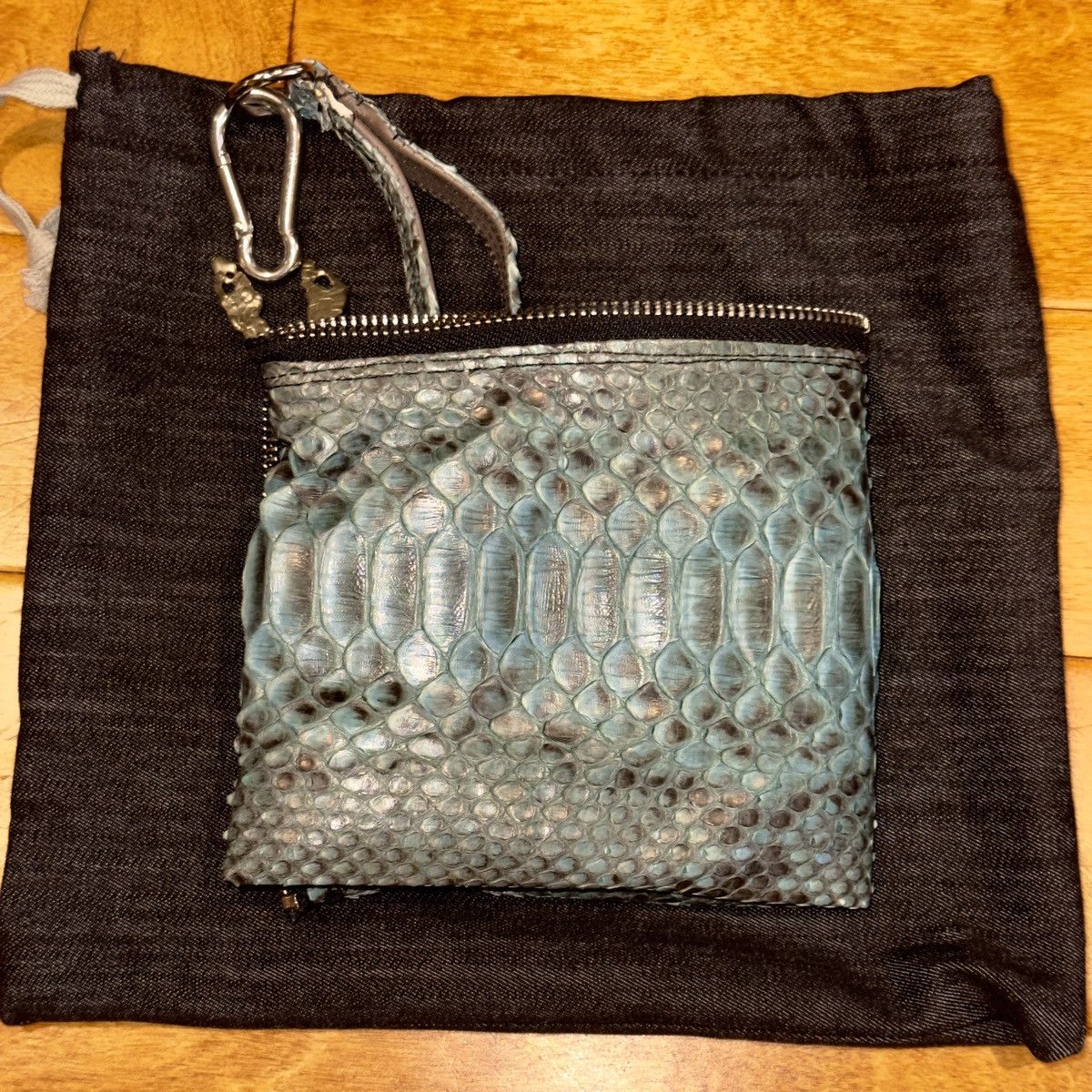Rick Owens Ioana Bag Acqua Snakeskin Size ONE SIZE - 1 Thumbnail
