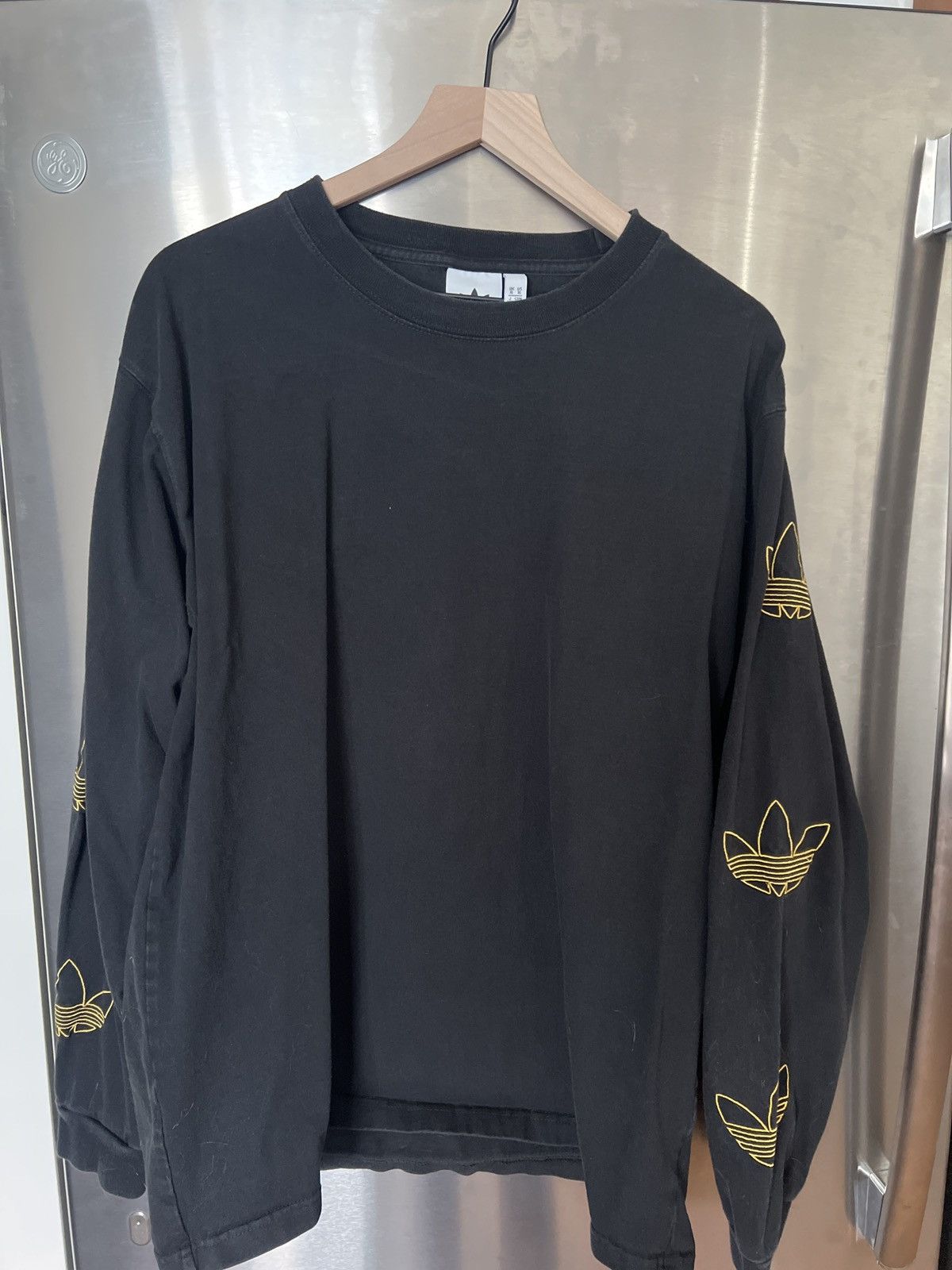 Adidas Adidas stitched trefoil l/s heavyweight tee Size US XL / EU 56 / 4 - 1 Thumbnail