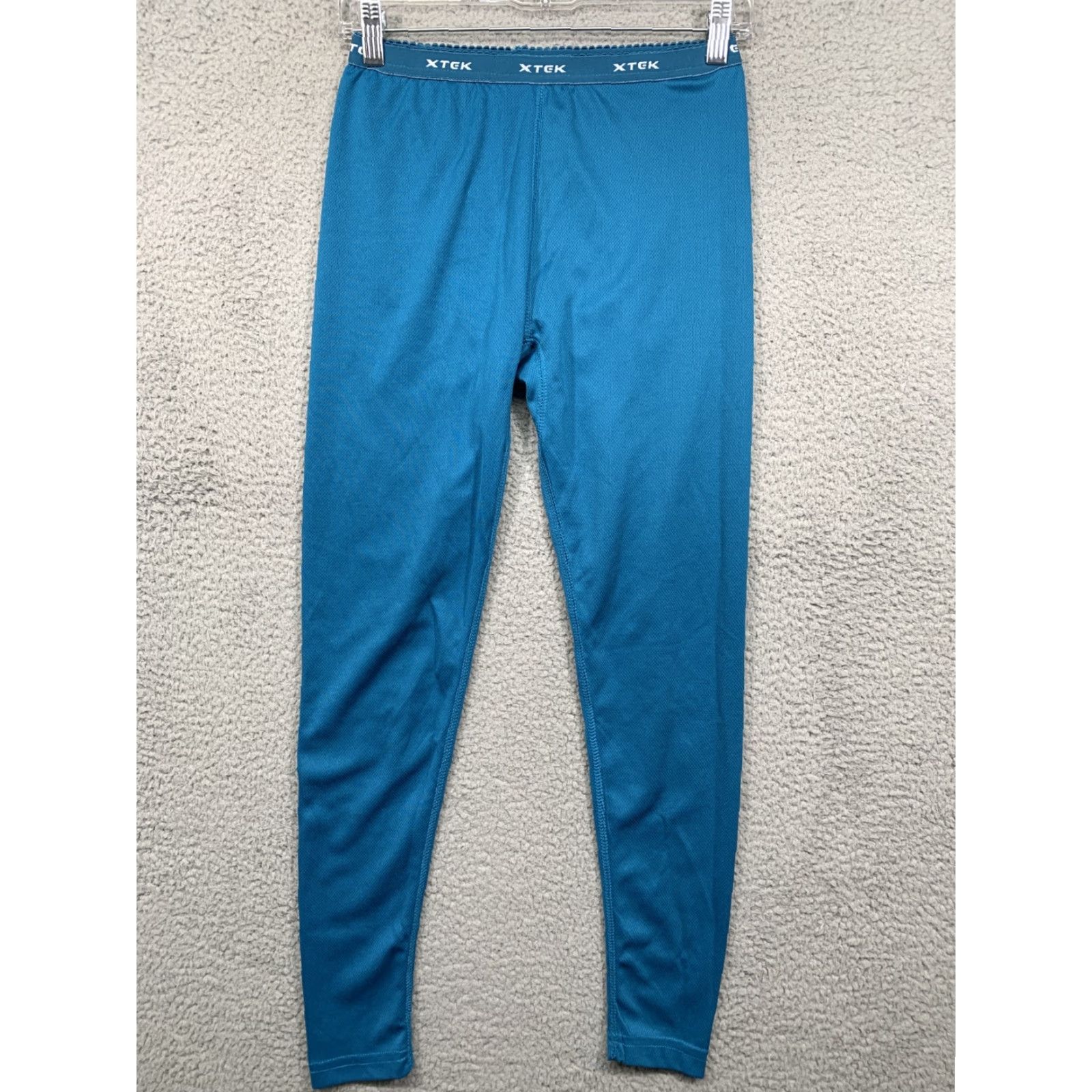 Vintage Xtek Leggings Skinny Activewear Running Jogging Polyester Blue Teal Size Small Women Regular Pul On Solid Pattern Compression Size 28" / US 6 / IT 42 - 2 Thumbnail