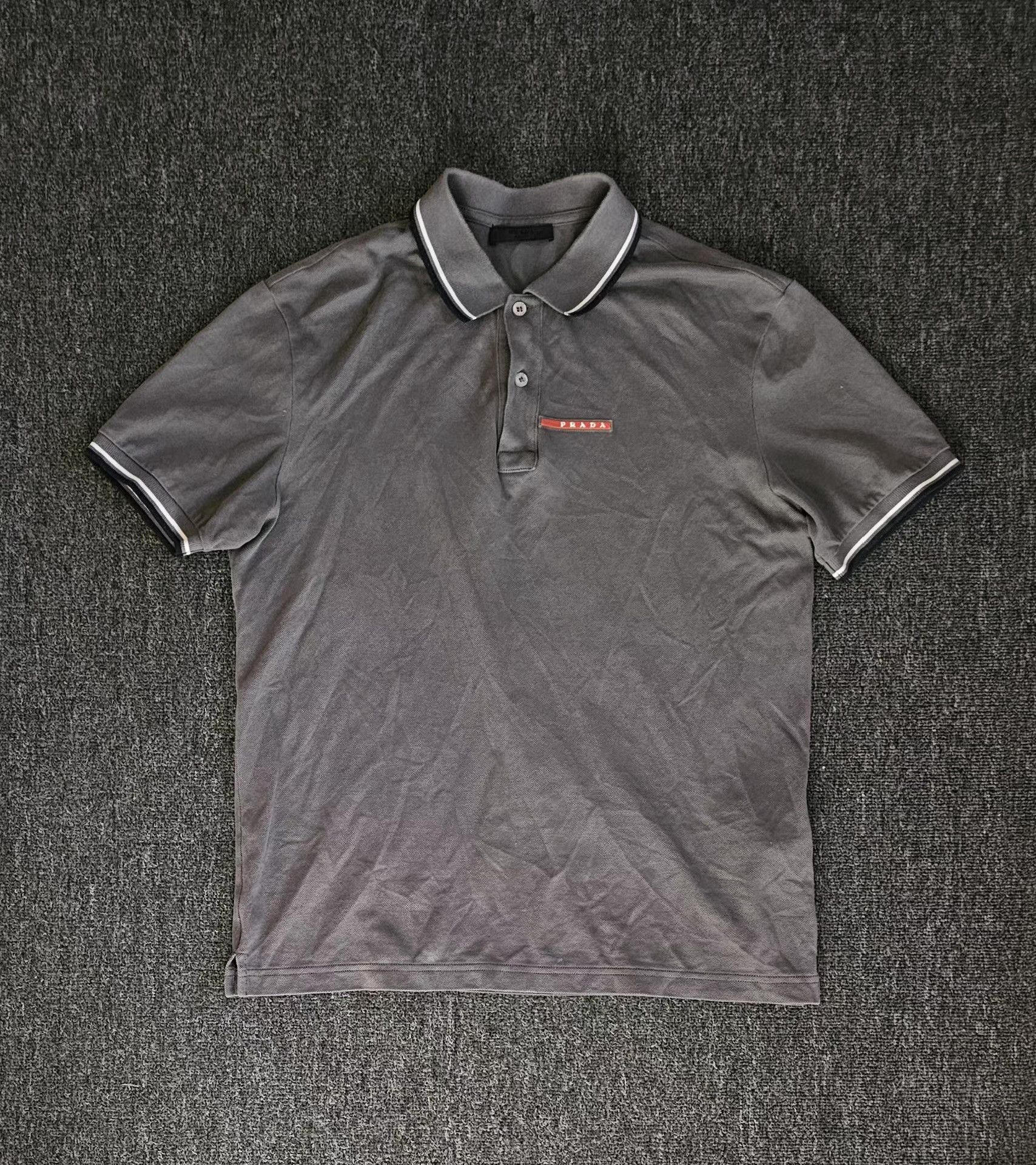 Prada Prada Short Sleeve Polo Shirt Size US L / EU 52-54 / 3 - 1 Thumbnail