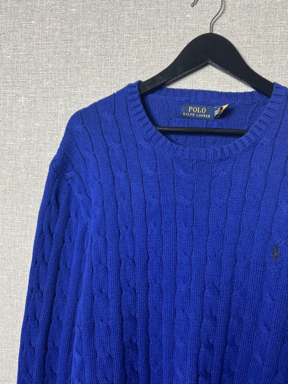 Polo Ralph Lauren The Iconic Cable Polo Ralph Lauren Crew Knitted Sweater Size US XXL / EU 58 / 5 - 4 Thumbnail