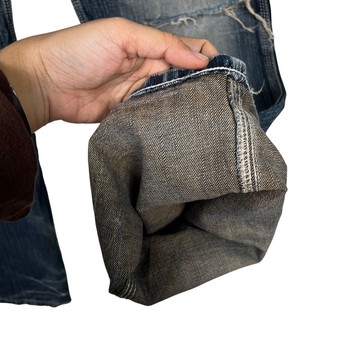 Japanese Brand Vintage Edwin Lot 405 Distressed Denim Jeans Size 32" / US 10 / IT 46 - 12 Thumbnail