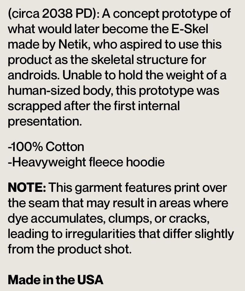 Warren Lotas RARE 2023 WARREN LOTAS HALLOWEEN CREEP HOODIE (XL) Size US XL / EU 56 / 4 - 14 Thumbnail