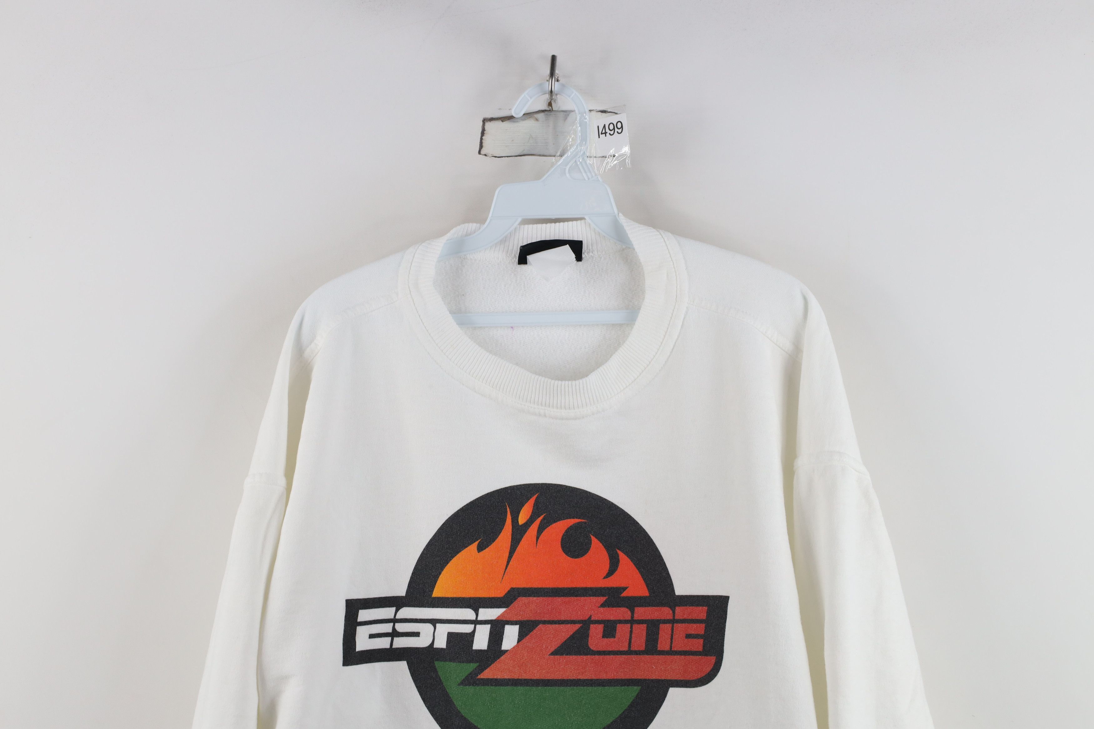 Vintage Vintage 90s Y2K ESPN Zone DC Fire Flames Boxy Fit Sweatshirt Size XXL / US 16-18 / IT 52-54 - 2 Thumbnail