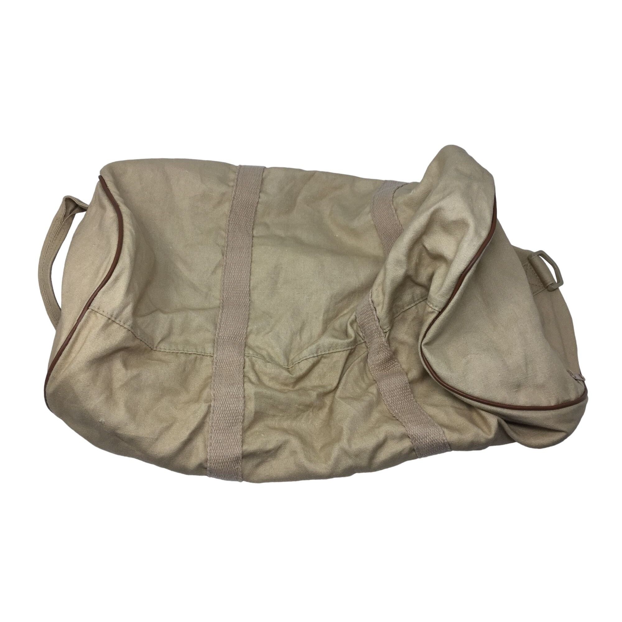 Other Vintage TIME Beige/Brown Zippered Duffle Bag with Handles Size ONE SIZE - 2 Thumbnail